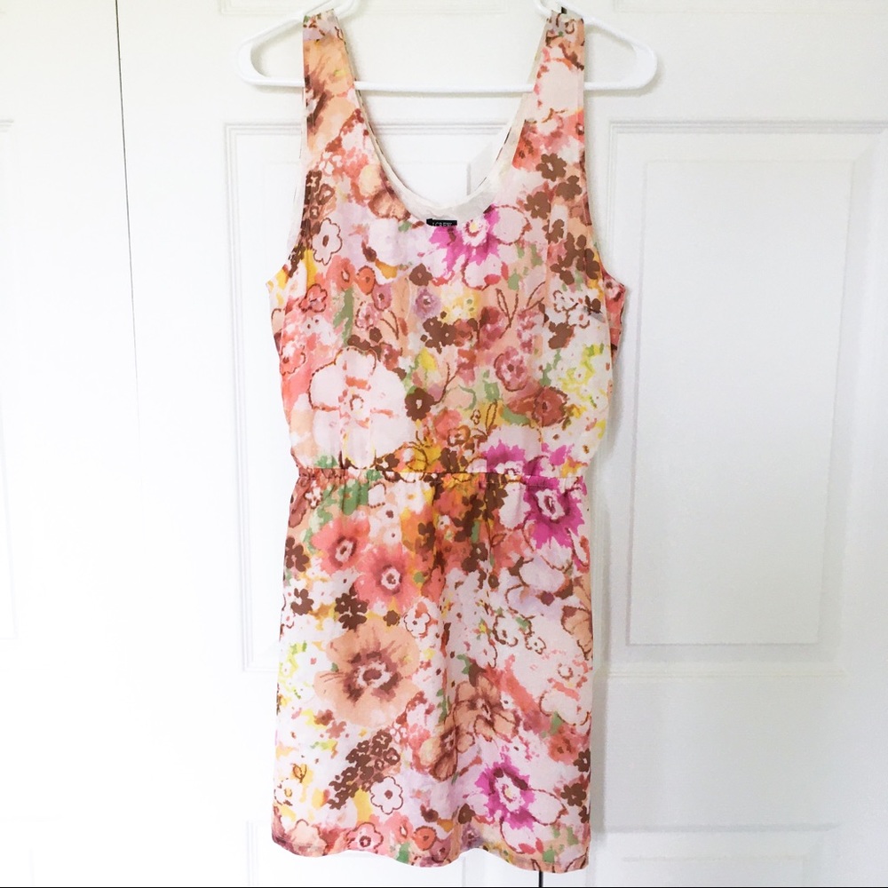 J. Crew 100% Silk Floral Dress 10